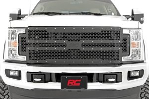 Ford F-250 Super Duty Mesh Grille - Rough Country - Rough Country - Black - '17-'19